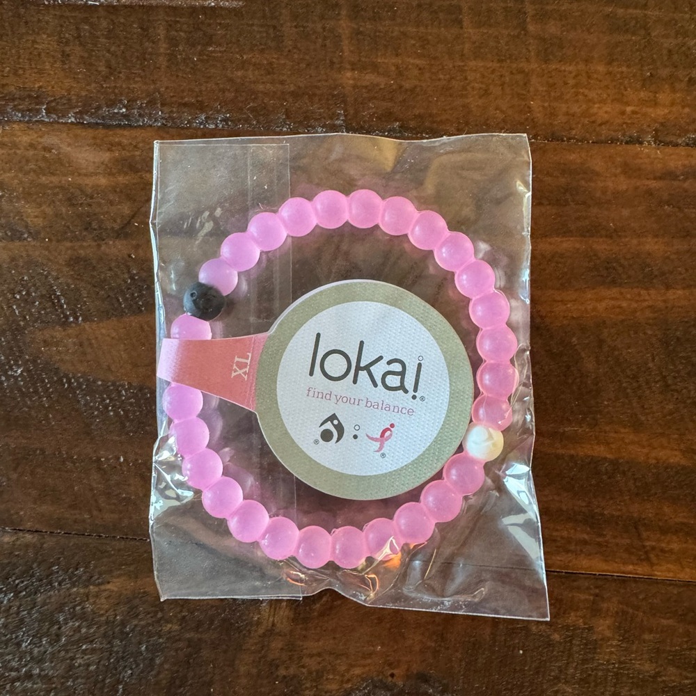 New Lokai Bead Bracelets for Women & Men Pink XL